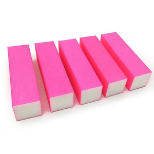 Rosa Nail File Block Lucidatura <span class=keywords><strong>Lime</strong></span> Professionale Blocco di Levigatura Nail Polish Spugna - Product Image 6