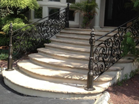 Escalier en fer forgé/fenêtre/balustrade de balcon/garde-corps Ms