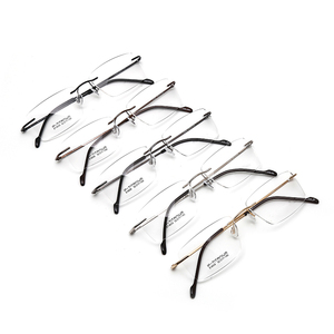 Kính Mắt Titan Không Vành Bán Sỉ 2021 Gọng Vuông Cho Nam Gọng Vuông Quang Học - Product Image 6