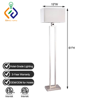 Lampu Lantai Kawell Hotel Factory Customization King Queen, Lampu Lantai untuk Ruang Tamu, Kamar Tidur, dan Kamar Tamu