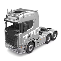 Camion tracteur RC hydraulique 6x6 Kabolite 770S, télécommande 4 canaux, portée de 30 m, boîte de vitesses à 2 vitesses en métal, échelle 1:14, chargeur