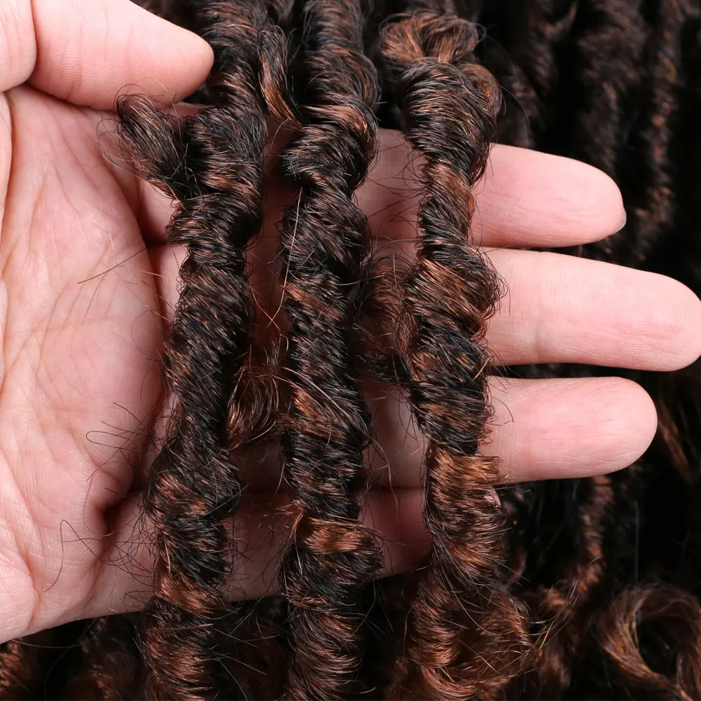 Nu Organic Synthetic Hair Crochet Hair Faux Locs Soft Dreadlocks Braiding Fake Hair Pre Stretched Extensions For Black Women