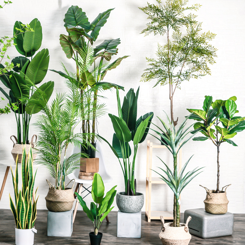 Оптовая продажа, искусственное растение в горшках, домашний декор, бонсай, дерево, пластиковые растения с горшками, садовое озеленение, современные древесные растения в помещении