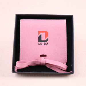Emballage et présentoir de bijoux personnalisés avec logo pour bagues, colliers, boucles d'oreilles, petit sac d'emballage en velours, pochette en microfibre - Product Image 3