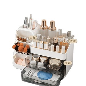 Cosmetic Storage Box Desktop <b>Vanity</b> Organizer Large Capacity Skincare Rack Waterproof Plastic Makeup Organizer - Product Image 3