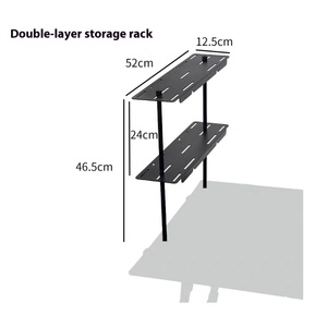 Outdoor <b>Camping</b> Foldable IGT Accessories Side Hob Rack <b>Storage</b> Fan-Shaped Plate Lamp Frame 0.6 <b>Unit</b> Board 0.7 <b>Unit</b> Outdoor Table - Product Image 2