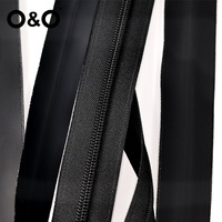 O & O-Wholesale Fermeture à glissière à longue chaîne en nylon imperméable avec matériau PU/ TPU/PVC Rouleau de fermeture à glissière étanche