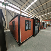 Rumah Kontainer Prefabrikasi Portabel 20ft Lipat dan Dapat Diperluas, Cottage, Hotel Komersial, Kabin, Akomodasi Perkemahan, Hunian
