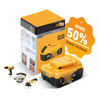 Batterie lithium LiFePO4 rechargeable de haute qualité 20V 6Ah compatible avec les outils professionnels sans fil Dewalt DCB206