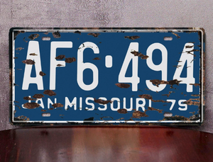 Plaque Métallique Vintage Décorative Murale pour Garage et Maison, Plaque de Voiture Rétro, Plaque d'Immatriculation, Affiche Métallique pour Bar et Club - Product Image 5