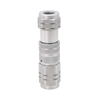 Modèle exclusif d'usine, norme ISO16028, raccord rapide hydraulique à face plate en zinc nickel, 1/4 BSP/NPT