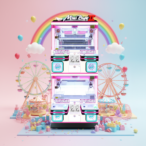 Mini Máquina de Grúa para 4 Jugadores, Aceptador de Monedas y Tarjetas, Juego de Arcade Personalizado, Sonido Realista Metálico, Luces Intermitentes, Inglés - Product Image 1