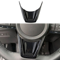 Penutup Trim Cetakan Roda Kemudi Interior Bahan ABS dengan Pemasangan Pita 3m untuk Aksesori Dekorasi Mazda CX-5 2026