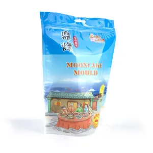 Custom Mylar OatmealPlastic Packing Packaging Laminated Frosted Transparent Stand Up Pouch Snack Food Bag With Clear Window