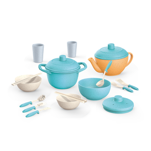 Ensemble de vaisselle et ustensiles de cuisine pour enfants en paille de blé, 15 pièces, jouet de cuisine - Product Image 5