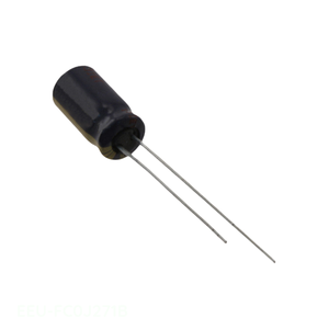 Condensateur traversant à monture radiale 270 µF 20 % 6,3 V en aluminium, référence EEU-FC0J271B – Distributeur agréé - Product Image 1