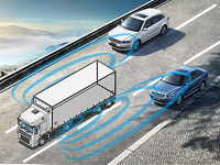 Sensor de detección de punto ciego de microondas de 77GHz Sistema de advertencia de sensor de radar impermeable