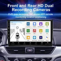 Reproductor de DVD para Auto Android Universal con Pantalla Táctil de 10 Pulgadas y 2 Din, GPS, Wifi, Mirror Link, Navegación, Cámara de Reversa, Colocación en el Tablero