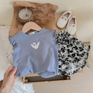2025 mùa hè phong cách mới 1-8 tuổi phim hoạt hình không tay áo Thun Cô Gái đơn giản cô gái phong cách cổ tròn không tay áo - Product Image 4