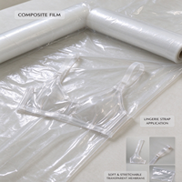 Film TPU transparent en polyuréthane thermoplastique, membrane élastique, haute élasticité, doux et respectueux de la peau, pour la lamination des bretelles de sous-vêtements