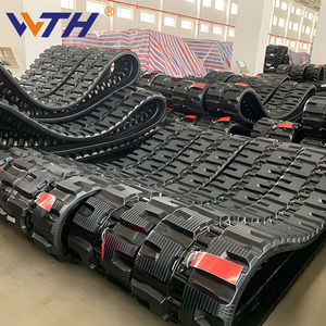 Chenilles en caoutchouc pour excavatrices Volvo Ec45 Ec55 Ec55B Ecr48C Komatsu Pc18Mr-2 Pc56, Chenilles en caoutchouc <span class=keywords><strong>Hyundai</strong></span> Hx35 Hx35Az 81Mh-27011 - Product Image 1