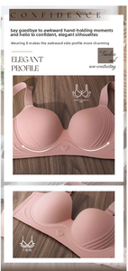 Soutien-gorge à anneau en acier anti-affaissement pour femmes de <span class=keywords><strong>grande</strong></span> <span class=keywords><strong>taille</strong></span> Logo de tasse sans trace solide Asie du Sud-Est utilisation transfrontalière gilet sans fil - Product Image 2