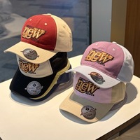 Gorra de Béisbol de 6 Paneles de Poliéster/Algodón Satinado, Diseño Vintage Hip Hop, Bordado 3D de Hojas, Ajustable con Cierre a Presión