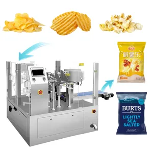 Multi-Function Premade Bag Weighing Packaging Machines Automatic Corn Chips Popcorn Packing Machine