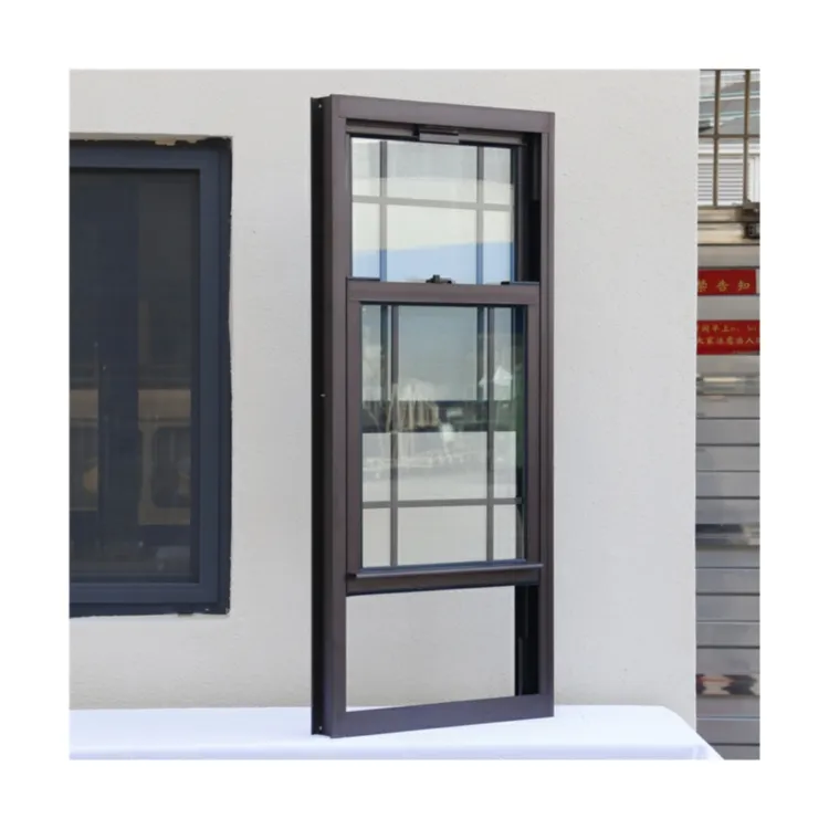 Prima en stock fenêtre circulaire en aluminium fenêtre de projet de maison cadre en aluminium fenêtre en bois d'aluminium