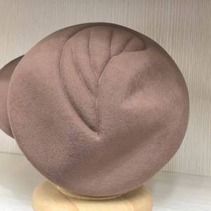 Mode élégant femmes dames 100% australie laine feutre béret gavroche chapeau lierre casquette femmes hiver <span class=keywords><strong>marin</strong></span> chapeaux avec feuille en relief - Product Image 6