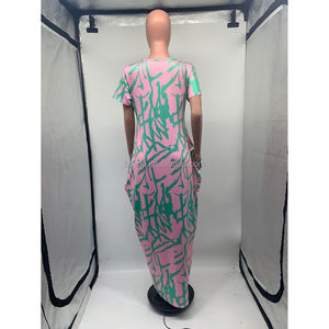 Sisters grand charme décontracté ample pour les femmes robe imprimée jupe longue - Product Image 6