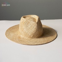 Shinehats 2024 OEM Sombrero de Paja Panamá Personalizado Unisex con Ala Ancha para Verano, Playa y Deportes