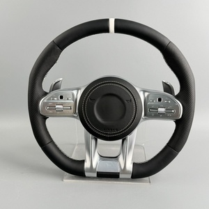 Volant en cuir pour <span class=keywords><strong>Mercedes</strong></span> Classe E/<span class=keywords><strong>GLC</strong></span>/GLE/GLB/CLA - Mise à niveau de l'ancien au <span class=keywords><strong>nouveau</strong></span> modèle - Product Image 1