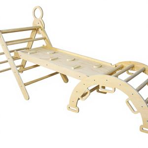 Tosen - Juguete de Madera para Niños, 3 en 1, Estructura de Escalada, Gimnasio para Niños de 2 a 13 Años - Product Image 1