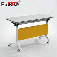 Chaise de bureau exécutive pliable et réglable en hauteur Ekintop, table de formation, bureau de conférence réglable, bureau de travail réglable