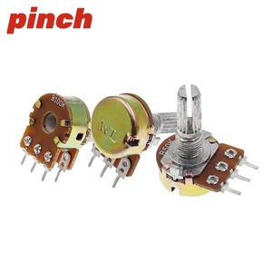 Pinch Wh148 Rotary Potentiometer Carbon Film 1K 2K 5K 10K 20K 50K 100K <b>Adjustable</b> <b>Knob</b> For Amplifier - Product Image 3