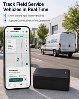 Traceur GPS magnétique Trevaron Auto 10000mAh à longue autonomie pour la gestion de flotte d'entreprise et la sécurité des véhicules (avec application)