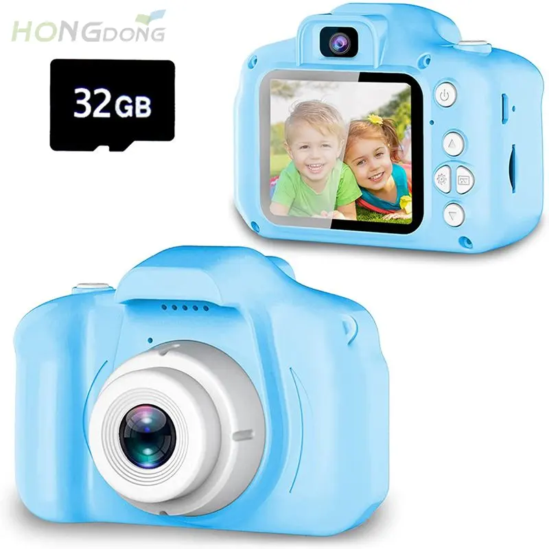 Regalos para bebés Mini pantalla HD 1080P cámara de vídeo de proyección juguetes niños cumpleaños Digital niños cámara para niños