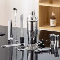 Ensemble de shakers à cocktails en acier inoxydable, outils de barman, ensemble de shakers à cocktails de qualité supérieure en acier inoxydable, ensemble de bar à cocktails