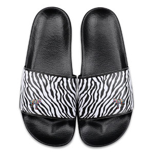Henghao-Zapatillas de casa para mujer, chanclas atléticas de cebra, pantuflas de casa para interior - Product Image 4