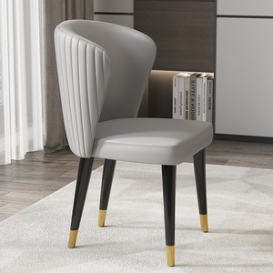 Fauteuil pliant réglable en métal haut de gamme et luxueux, contemporain, avec revêtement en velours, pour appartement, hôtel, restaurant, salle à manger - Product Image 3