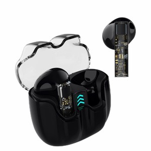 トレンドの新製品2024透明LEDライトTWSワイヤレスイヤフォンインイヤーイヤホン - Product Image 1