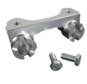 Puente de manillar CNC de alta calidad personalizado de aluminio mecanizado CNC negro plateado para Honda - Product Image 3