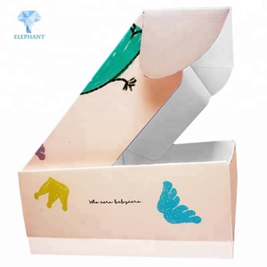 Custom Color Printed High Quality Corrugated Paper Baby Shoe Cute Packaging <b>Box</b> - Product Image 4