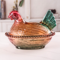 Bocaux en verre émaillé style ferme pour la maison, jolis pots de rangement pour sucre, bonbons, snacks et bougies, vente en gros