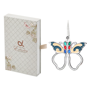 Nuevo diseño colorido pequeño bordado tijeras Vintage tijeras mariposa tijera Color - Product Image 6