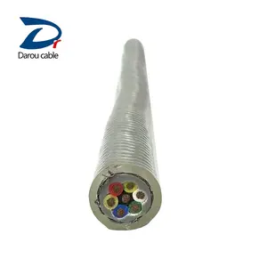 Transparent Indoor Bare Fiber Optic Electric Cable 240V Bending Acid Water Resistant Cable