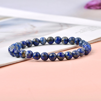 Pulsera de cuentas de cristal curativa de energía para niños, brazalete de cuentas de cristal de gran variedad para regalos, 6MM