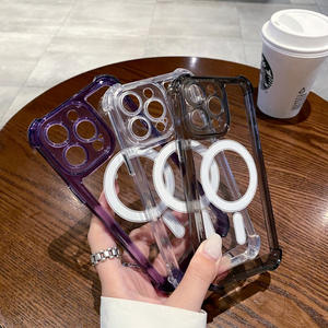 Coque de téléphone magnétique transparente antichoc avec chargeur intégré pour iPhone 17 16 15 14 13 Pro Max - Product Image 1