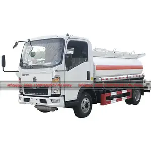 HOWO Dieselöl tankwagen 6000 Liter Mobile Dispens ing Fuel Truck Export in die Mongolei WhatsApp 0086 15897603919